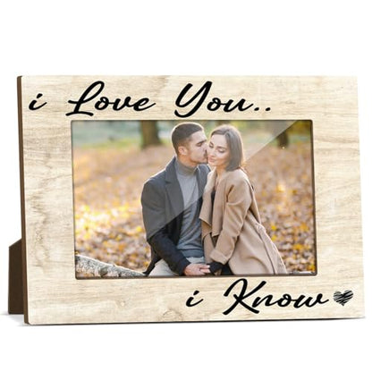 Couple Picture Frame Wooden Picture Frames Gifts for Couples Picture Frames for Desk Things to Get Your Girlfriend Modern Picture Frames Couple Things Picture Gifts Picture Frame 4x6 - Jk0260 - color: XK19