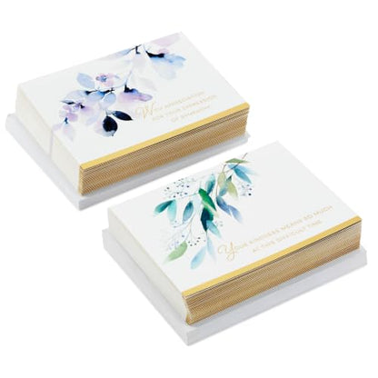 Hallmark Bulk Sympathy Thank You Cards, Assorted 50-Pack (Your Kindness)