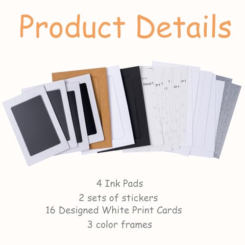 DeerZone Inkless Paw Print Kit,Dog Paw Print Kit,Dog Nose Print Kit - color: Black, size: Small-Medium 4 Pack