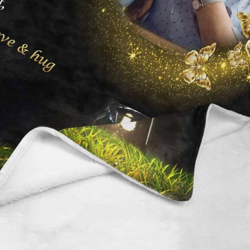 Custom Memorial Blanket with Photo - Sympathy Gift for Loss of Loved One - color: Style 13