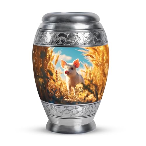 Pig Small Urns for Ashes Adult Female | Cremation Blue Keepsake Urns for Human Ashes Adult Men - Field Funeral Keepsake Urn for Brother and Sister Remains 3 Inch - color: Pig-5, size: 3 Inch