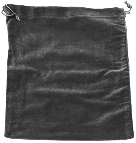 Extra Large Gray Velvet Cremains Bag for Ashes - Extra Large Size 13"L x 15"H - for Holding 400 Cubic Inches of Pet or Human Cremains - Includes Plastic Bag for Ashes - color: Gray, size: Extra Large