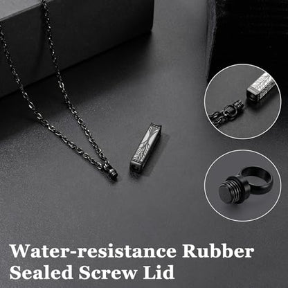 abooxiu Urn Necklace for Ashes Memorial Cremation Jewelry for Ashes Stainless Steel Ashes Jewelry Cube Ashes Necklace Bar Urn Pendant for Women Men - style: Tree of Life