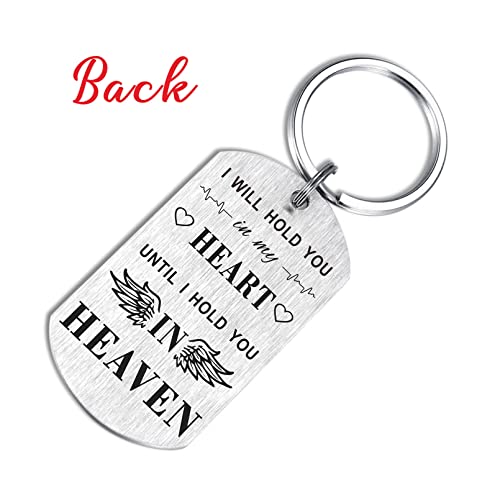 TANWIH Memorial Gifts for Loss of Husband Loss of Wife Sympathy Gifts Bereavement Keychain - color: Memory Husband