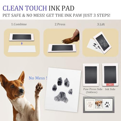 MYPAWLETS Paw Print Frame Kit,Dog/Cat Paw Print Keepsake,Grey - color: Grey