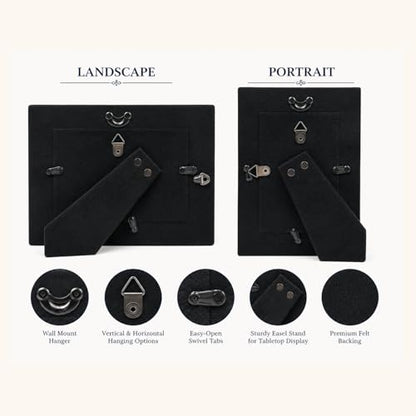 CustomGiftsNow In Loving Memory Engraved Anodized Aluminum Hanging/Tabletop Personalized Remembrance Custom Memorial Photo Picture Frame - Add Loved One's Name and Dates 8x10-inch Vertical - size: 8x10-inch Vertical