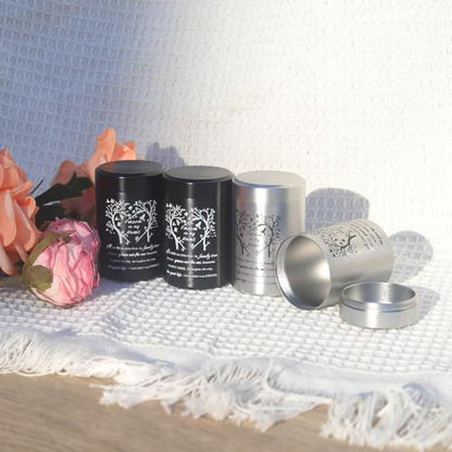 3 Inches Small Urns for Human Ashes Set of 8 Mini Urns for Sharing Small Keepsake Urns Memorial Ashes Holder-Heart Tree - size: Set of 8-heart tree