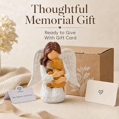 Dog Memorial Gifts for Loss of Dog, Pet Memorial Gifts, Resin Angel Statues, Sculpting Angels, Pet Sympathy Gifts - style: Dog Memorial Gifts
