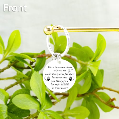 Pet Memorial Gifts for Dogs Cats Pet Memorial Keychain | Loss of Dog Sympathy Gift Dog Passing Away Gifts Cat Loss Sympathy Gift Keychain for Dogs Mom Dad Cat Mom Dad