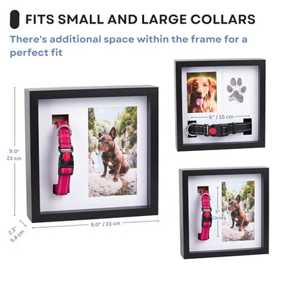 OtterPets Paw Print Kit for Dogs 9x9, 4 customizable displays (Black) - color: Black