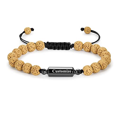 shajwo Cylinder Urn Bracelet for Ashes for Women Men - color: Customize