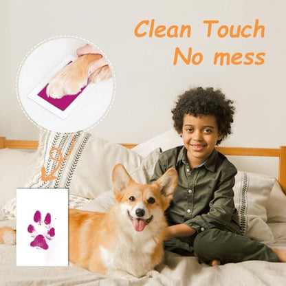 DeerZone Inkless Paw Print Kit,Dog Paw Print Kit,Dog Nose Print Kit - color: Colors, size: Medium-Large 4 Pack