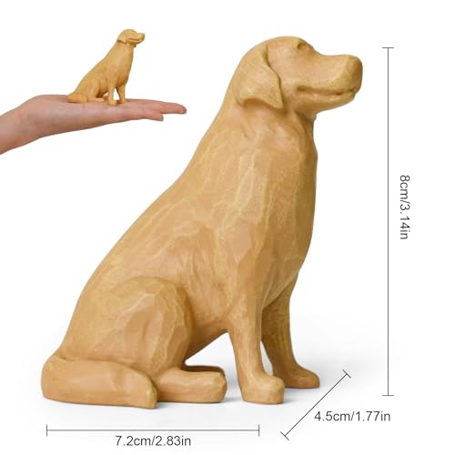 Lnrkai Golden Retriever Statue Gifts, Dog Memorial Gifts, Golden Retriever Decor for Bookshelf, Fireplace, Bedside Table - style: Golden retriever