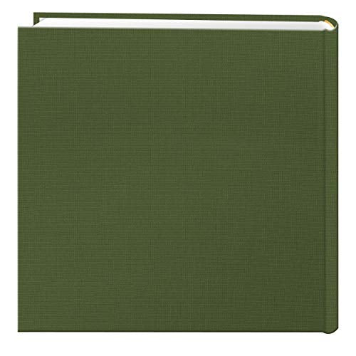 Fabric Frame Cover Photo Album 200 Pockets Hold 4x6 Photos, Herbal Green - color: Herbal Green, size: 4" x 6" (Pack of 1)