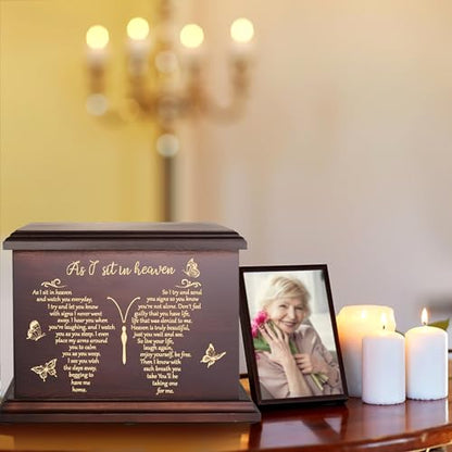 DGDCDV Cremation Urns for Human Ashes Adult Up to 270 LBS