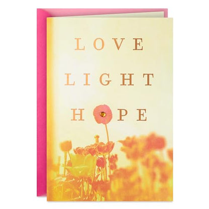 Hallmark Spiritual Easter Card (Love, Light, Hope) for Friends, Neighbors, Siblings