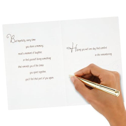 Hallmark Sympathy Card (Comfort In The Remembering) - color: Let There Be Memories
