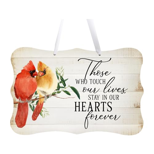 LifeSong Milestones Memorial Wall Hanging Signs Bereavement Keepsake Condolence Funeral Gift For Loss of Loved One 8x12 (Those Who Touch Our Lives (White)) - color: Those Who Touch Our Lives (White)