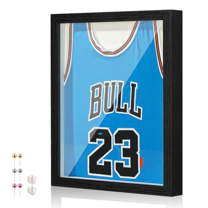 16x20 Large Shadow Box Frame with Thickened Acrylic Panel & Pins - color: Black+foam Back+foam Packaging, size: 16x20