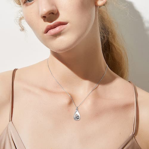 TIGER RIDER Pet Paw Necklace 925 Sterling Silver Cross Infinite love Necklace Pendant Pet Jewelry Gift for Dog Cat Lovers - style: Paw