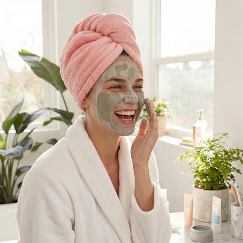 Self Care Gift Basket for Women Pink 7 Piece Set | Soft flannel blanket, silk sleep mask, socks, shower cap, tumbler & gift card. Perfect get well soon, birthday, or mom gifts - color: Pink