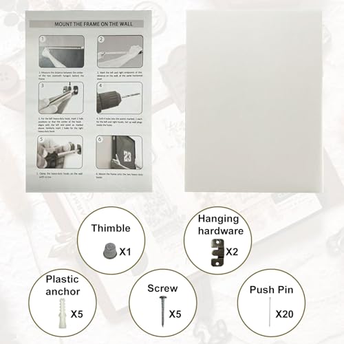 Graduation Shadow Box Frame 23.6x17.7 Inch, Large Memory Display Case for Cap Gown Diploma & Keepsakes, Wood Shadow Box with Glass Door, Lockable Graduation Frame with Pins & Hanging Hardware, Black