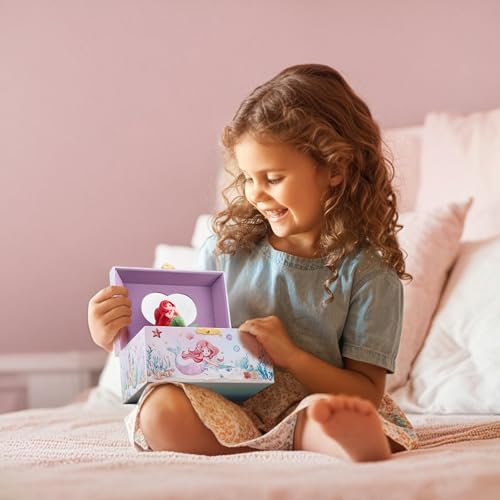 ProCase Musical Mermaid Jewelry Box for Girls, Mermaid (Box with Jewelry) | Kids Small Music Jewellery Boxes with Spinning Doll, Birthday Gift for Little Girl Children Toddler Ages 3 4 5 6 7 8 Year Old - color: Mermaid (Box with Jewelry)