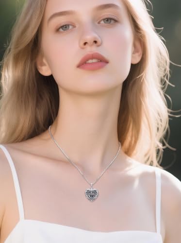 WINNICACA Cremation Jewelry for Ashes Locket Ashes Necklace Urn Necklace for Women Sterling Silver Cremation Necklace for Ashes Fine Keepsake Picture Necklace Memorial Jewelry - style: D05-Dragonfly Urn Necklace