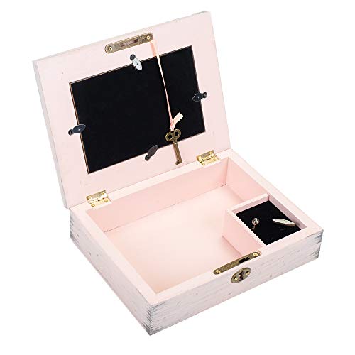 Cottage Garden A Prayer for You Inspirational Blush Pink Distressed Locket Music Box Plays Ave Maria