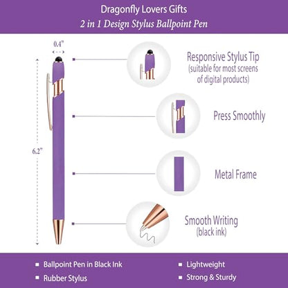 Dragonfly Gifts Women, Inspirational Encouragement Dragonfly Gift Ideas | Hardcover Notebook Gold Foil 200 Pages A5 Lined, Dragonfly Themed Gift for Dragonfly Lover Friend Birthday Holiday Christmas - color: Purple