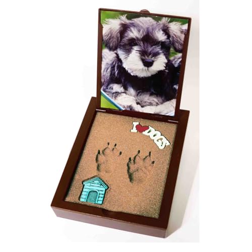 PawPals Paw Print Keepsake Classic Mold Kit, Instant Paw Print Kit with Display Frame & Photo Window, Pet-Safe, No Kneading, Mixing, Baking or Drying Keepsake (Small)