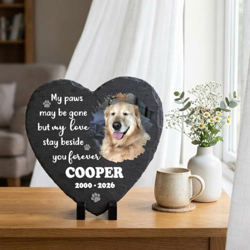 Personalized Pet Memorial Stone Cat Dog Passing Away Gifts - color: Memorial 9