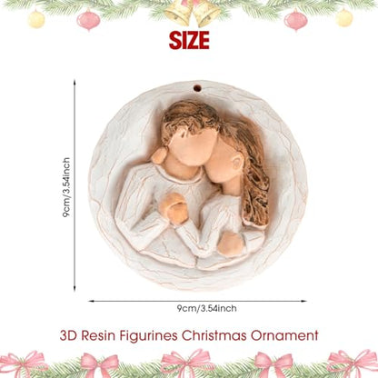 3D Christmas Ornament 2026 Wedding Gifts for Couple - Romantic Our First Christmas Married Engaged Ornament Bridal Shower Gift - Just Married Ornaments for Xmas Tree, Mr and Mrs Gifts for Newlyweds - style: Couple