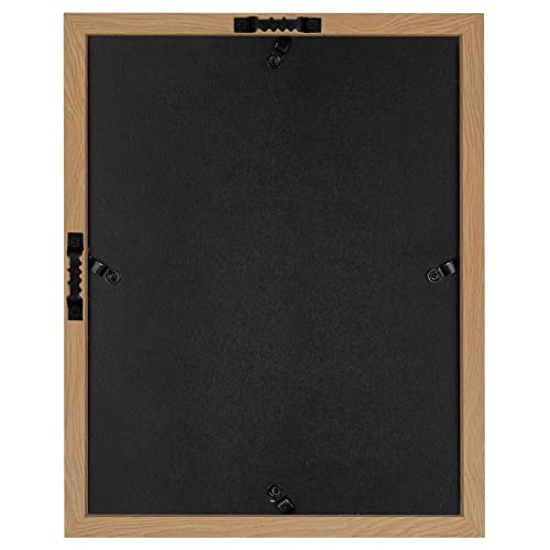 Americanflat 8x10 Shadow Box Frame with Shatter-Resistant Glass - Silhouette Collection - Large Shadow Box Display Case for Tabletop and Wall Display - Dark Oak with Soft Felt Back | Shatter-resistant glass, 1.5 inch interior depth, hangs vertical or hori