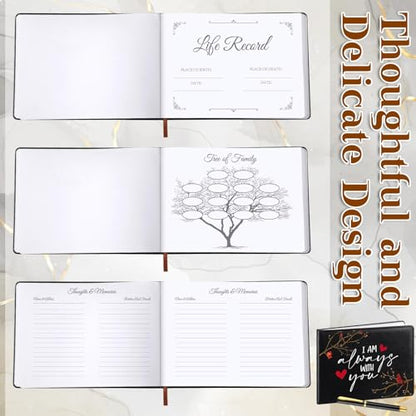 Yingzhao Memorial Funeral Guest Book with Pen 144 Pages Cardinal Funeral Guest Sign in Book for Memorial Service Celebration of Life Party Supplies in Loving Memory(Heart Cardinal) - style: Heart Cardinal