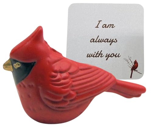 Cardinal Legend Pocket Charm Memorial Glass Token with Story Card