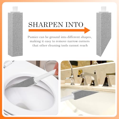 6Pcs Toilet Cleaning Pumice, Cleaning Pumice with Handle