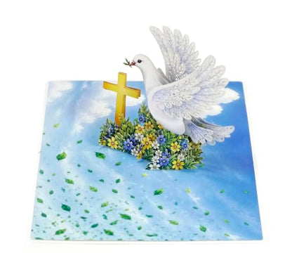 CUTPOPUP Confirmation Cards, Confirmation Greeting Cards, Religious Confirmation Cards for Boys, Girls, Grandson, Granddaughter (Blue) US8-SD294.2US - color: Blue Confirmation