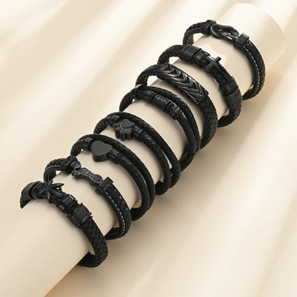 Cremation Jewelry Urn Bracelet for Human Ashes for Women Men Memorial Keepsake Cuff Leather Bracelet - color: Maple Leaf