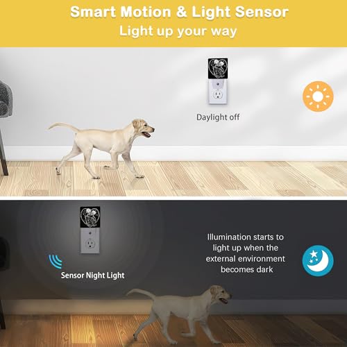 Skull Skeleton Love Night Light,Plug in Night Light, Dusk to Dawn Sensor Nightlights for Stairway/Hallway/Kitchen/Bedroom/Bathroom 0.5W - color: Skull Skeleton Love