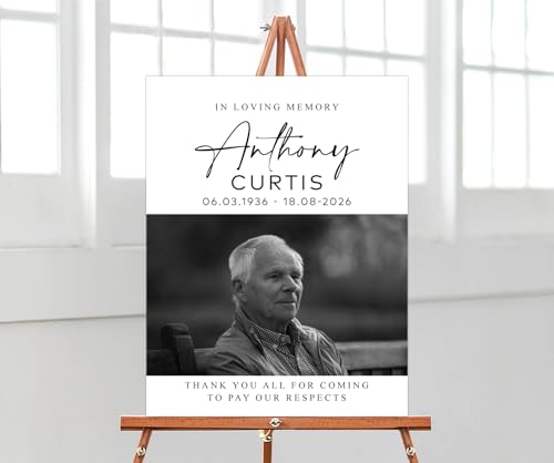 Celebration Life Sign, Personalized Funeral Sign, Custom Memorial Sign, In Loving Memory Sign, Funeral Welcome Sign, Celebration of Life Welcome Sign, Celebration Life Poster -1 - color: Backgrund#1