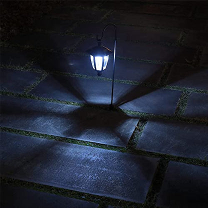 MAGGIFT 34 Inch Solar Hanging Lights Outdoor, 2 Pack | Waterproof Solar Garden Lights with 2 Shepherd Hooks Landscape Lighting for Lawn Patio Yard Pathway Driveway