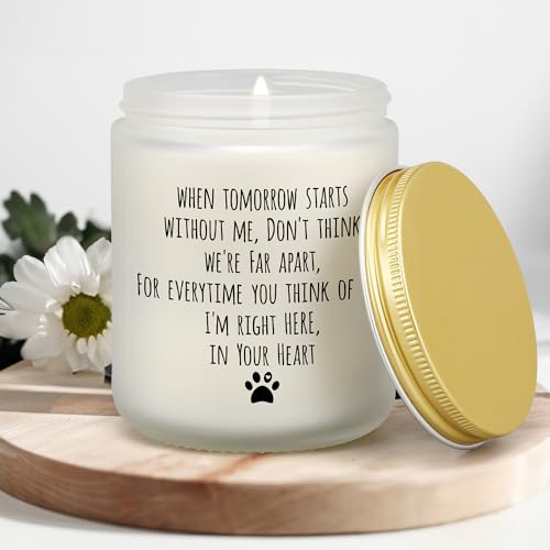 Dog Memorial Gifts for Loss of Dog, Pet Loss Sympathy Gift for Cat | Dog Passing Away Gifts, Pet Memorial Bereavement Present, Remembrance Condolence Grieving Candle for Dog Death, Lavender