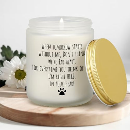 Dog Memorial Gifts for Loss of Dog, Pet Loss Sympathy Gift for Cat | Dog Passing Away Gifts, Pet Memorial Bereavement Present, Remembrance Condolence Grieving Candle for Dog Death, Lavender