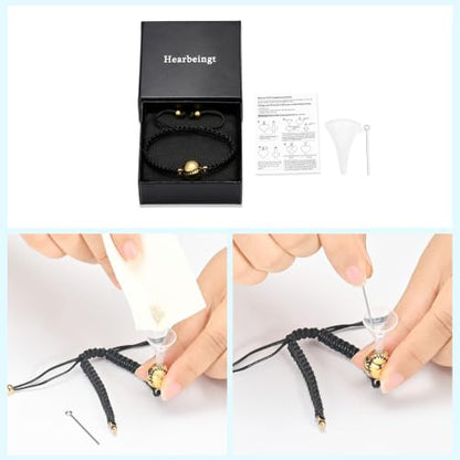 Hearbeingt Baseball Urn Bracelet for Ashes Cremation Jewelry for Women Men - color: Gold