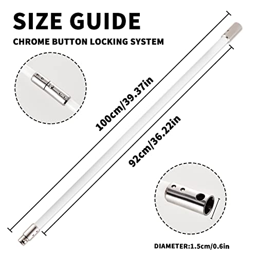 Bluesea 4 Pieces Chimney Sweep Kit Nylon Rod, Chimney Cleaning Kit Accessories with Hex Key and Adapter for Electric Drill, Flexible Nylon Rod for Chimney Brush, Extends to 13 Feet for Easy Cleaning. - size: 13 Feet Chimney Rod