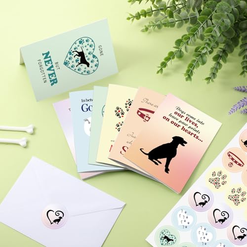 Geyoga 36 Set Pet Sympathy Card with Envelope Bulk, Colorful Style - color: Colorful Style
