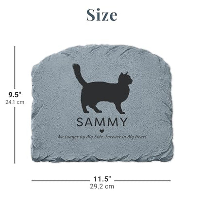 Let's Make Memories Personalized Memorial Garden Stone - Pet Silhouette - in Loving Memory - Rabbit - color: Rabbit - Silhouette