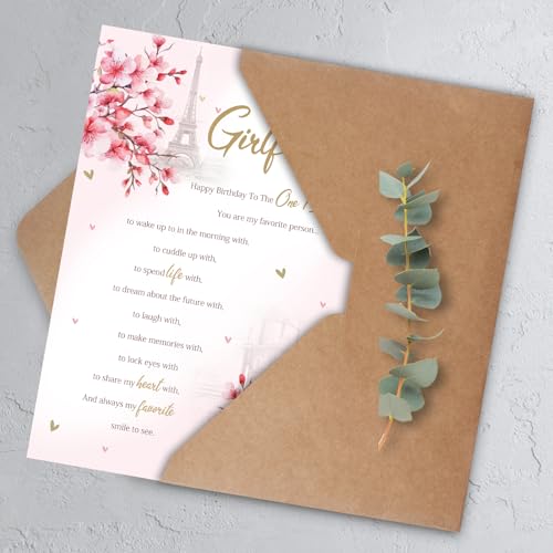 Girlfriend Birthday Card, Happy Birthday Card Gifts for Girlfriend - color: QQ-73