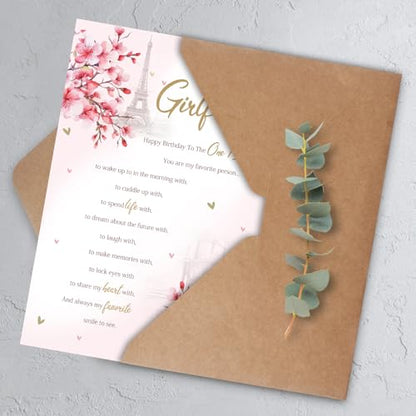 Girlfriend Birthday Card, Happy Birthday Card Gifts for Girlfriend - color: QQ-73